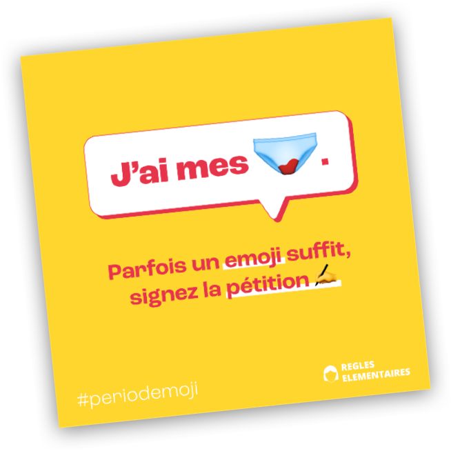 illu #periodemoji, pétition pour la création d’un emoji qui représente les règles !